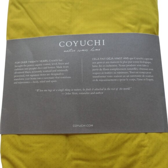 Coyuchi- Pointille Sunflower fitted sheet-king size -New - Picture 4 of 4